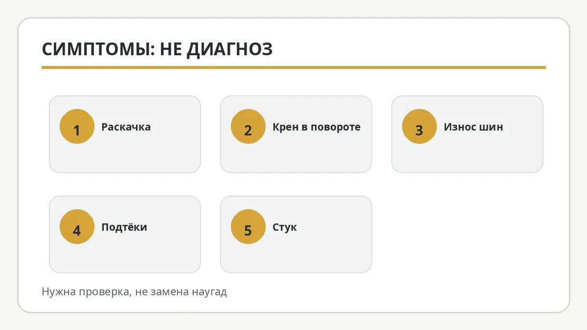 Пять возможных признаков неисправности амортизаторов для проверки